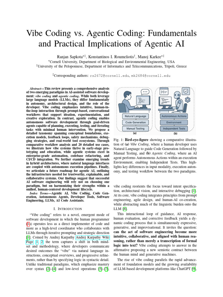 Vibe Coding vs Agentic Coding Fundamentals and Pra | PDF | Artificial ...