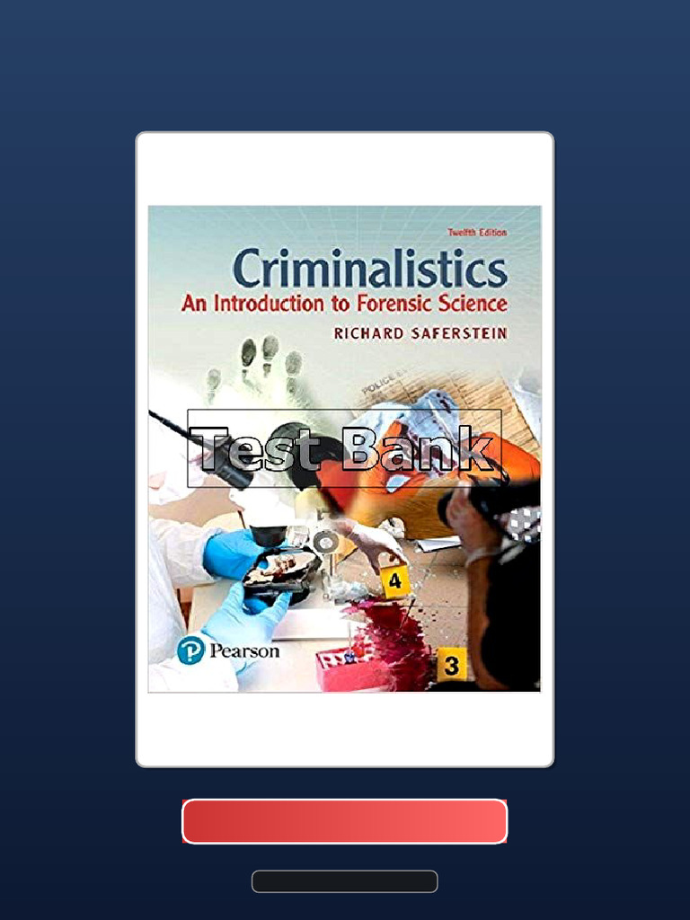 Complete Bundle Criminalistics An Introduction To Forensic Science 12th ...