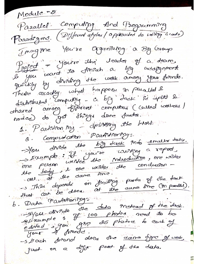 CC Module 5 Notes Parallel Computing Pro | PDF