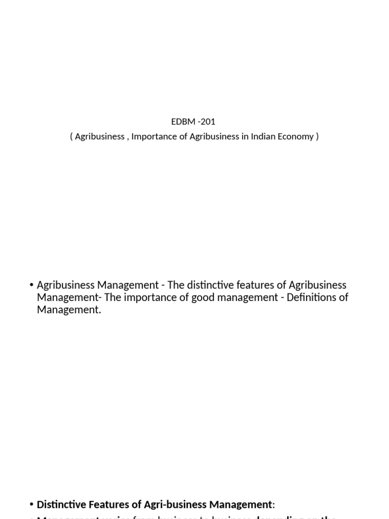 Importance of Agribusiness in India | PDF | Agribusiness | Agriculture