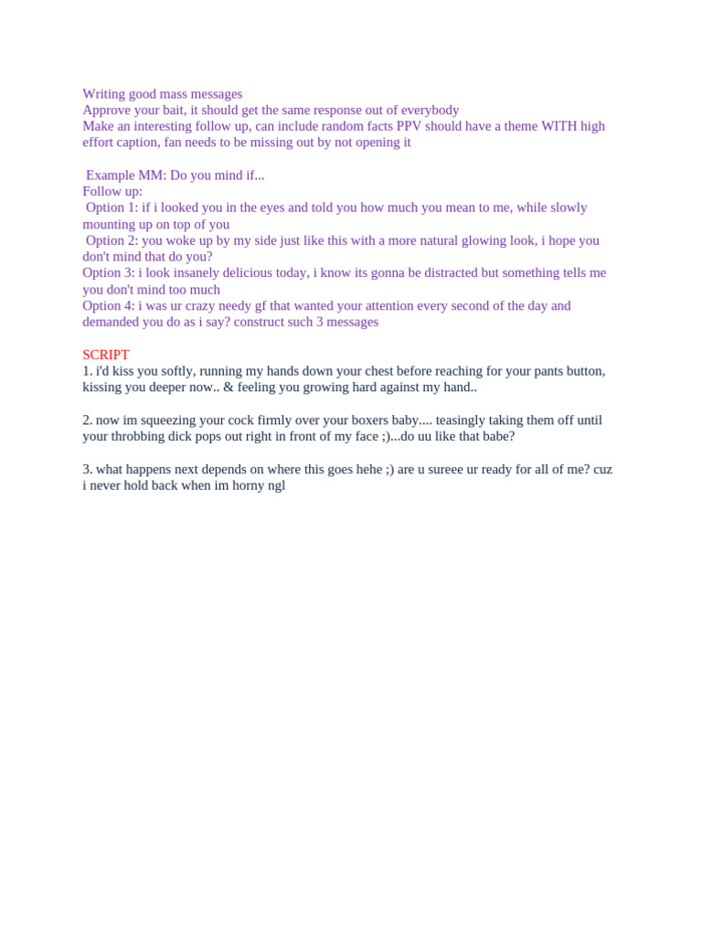 Effective Strategies for Mass Messaging | PDF