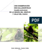 Plan de Conservación del Mono Aullador Rojo