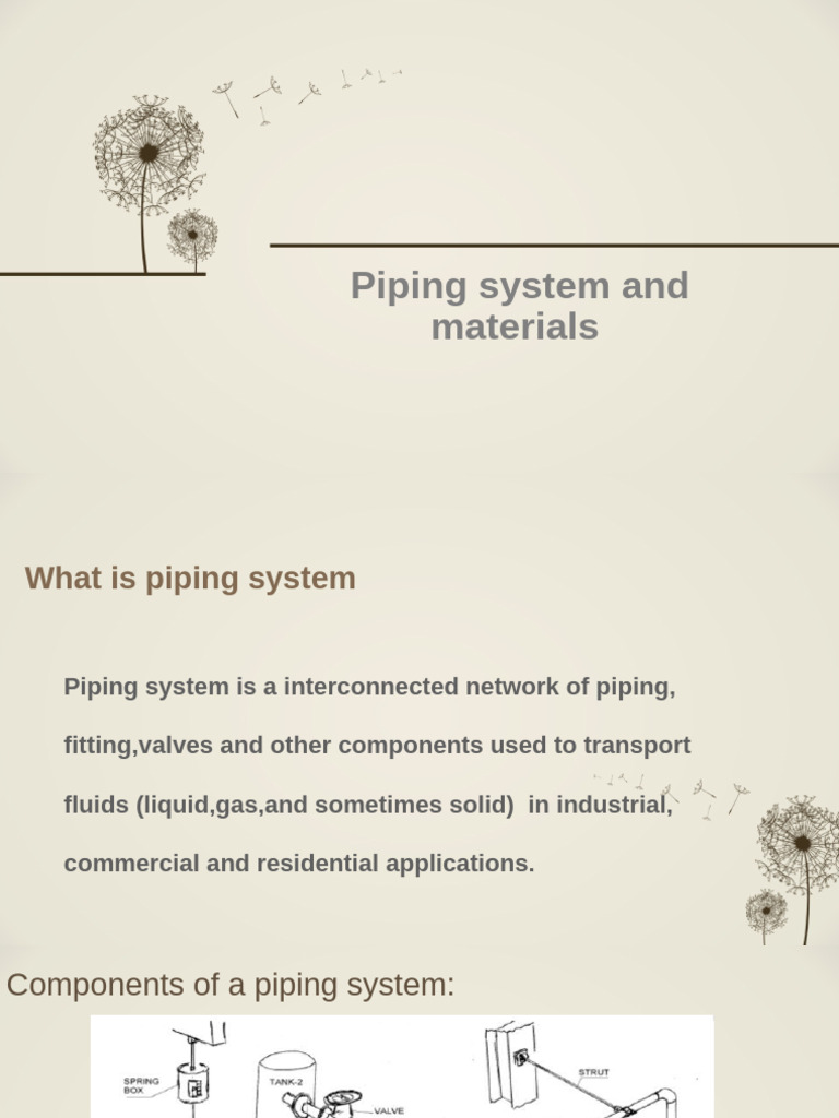 Types of Industrial Piping Systems | PDF | Pipe (Fluid Conveyance ...