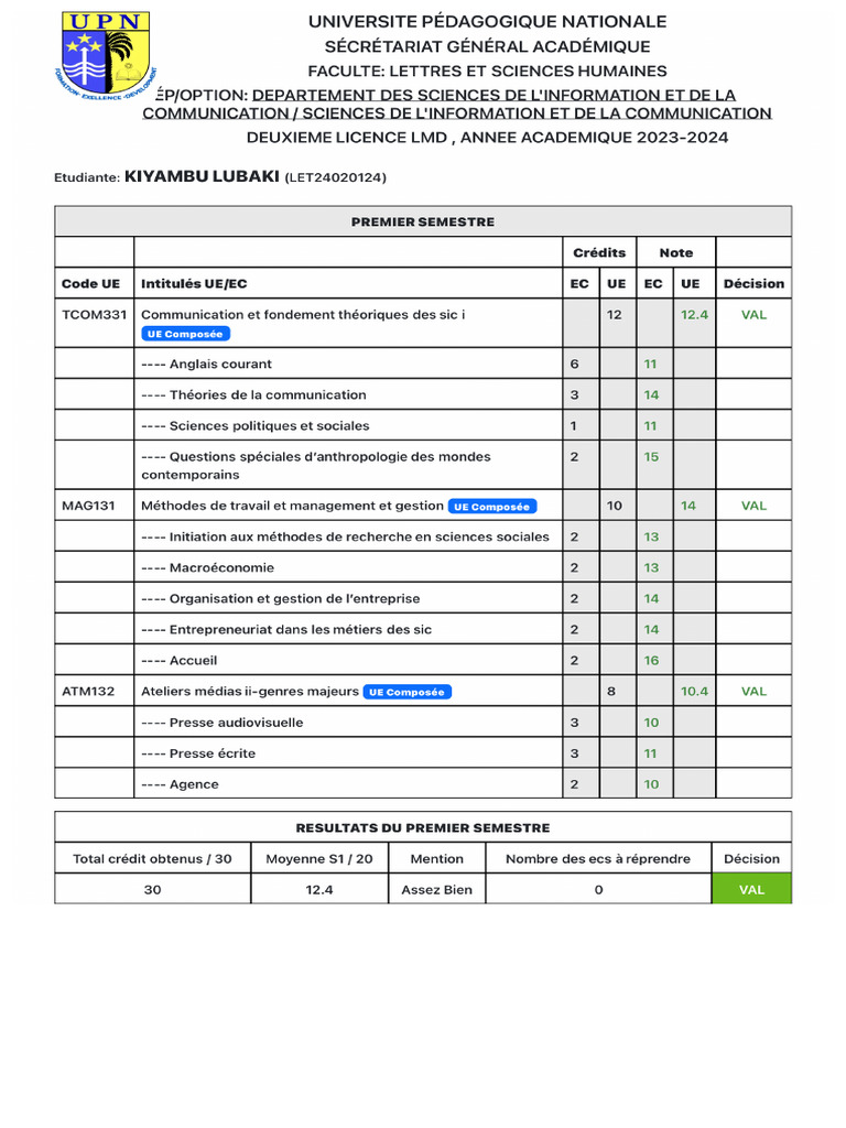 Mes Resultats Sur Cisnet | PDF