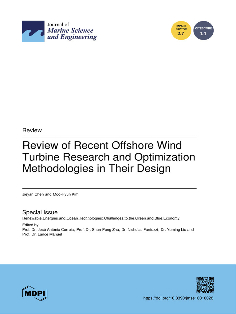 Offshore Wind Turbine Design Optimization | PDF | Offshore Wind Power ...