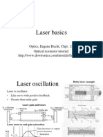 Laser basics tutorial on oscillation, modes, and cavity types