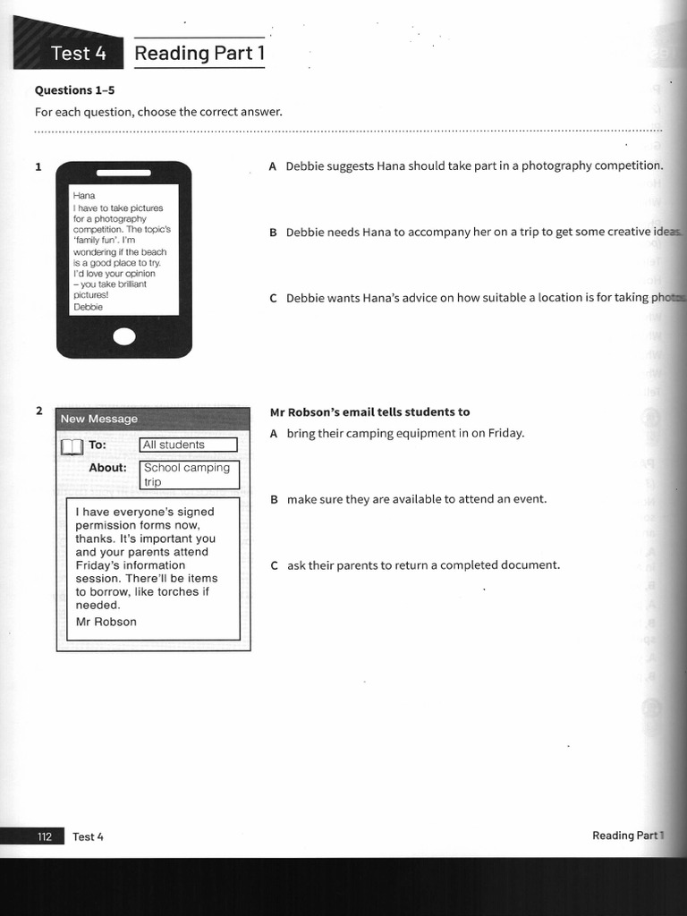 B1 Trainer 2 Test 4 | PDF