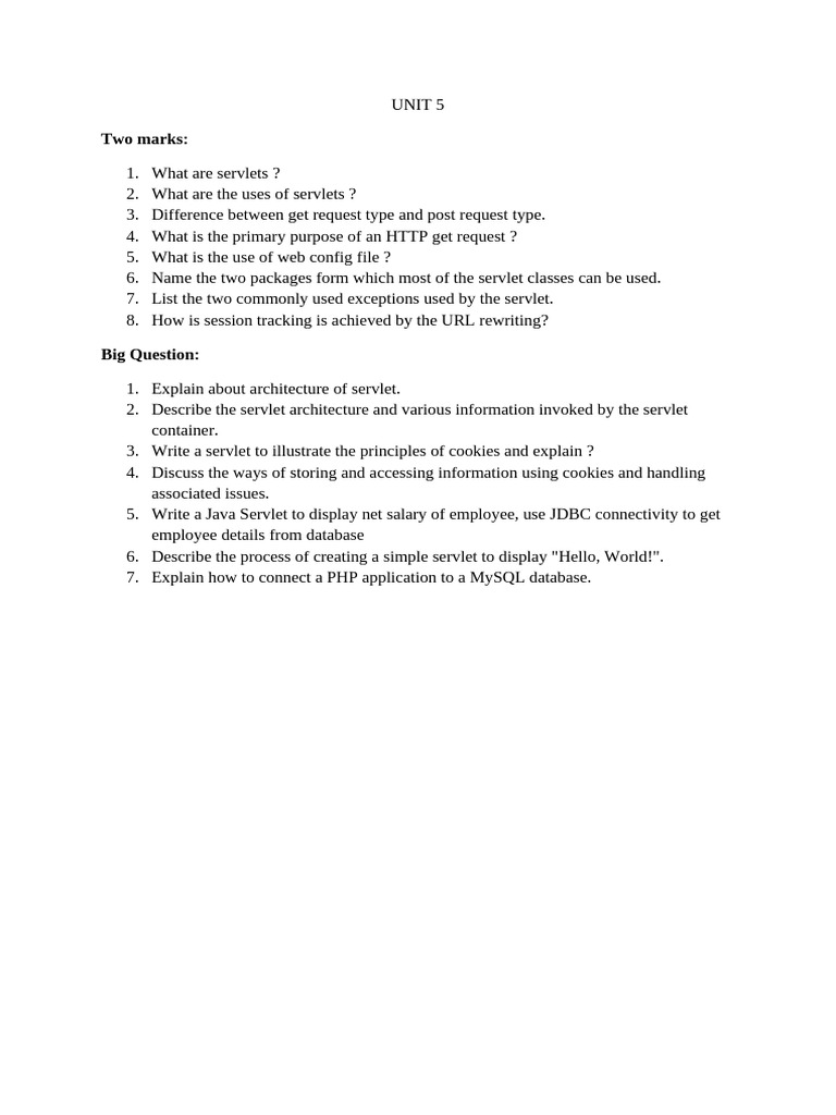 Servlet Basics and Architecture Explained | PDF