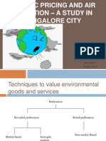 Hedonic Pricing and Air Pollution - A Study in Bangalore City