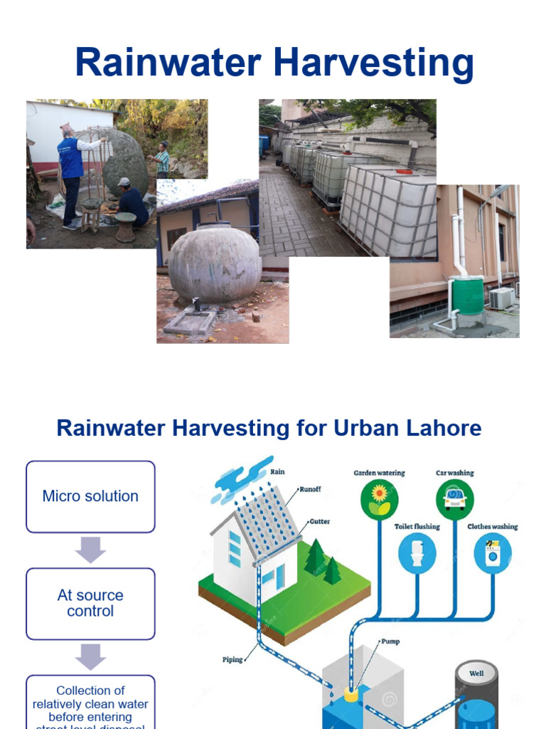 Rainwater Harvesting Solutions for Lahore | PDF | Surface Runoff ...