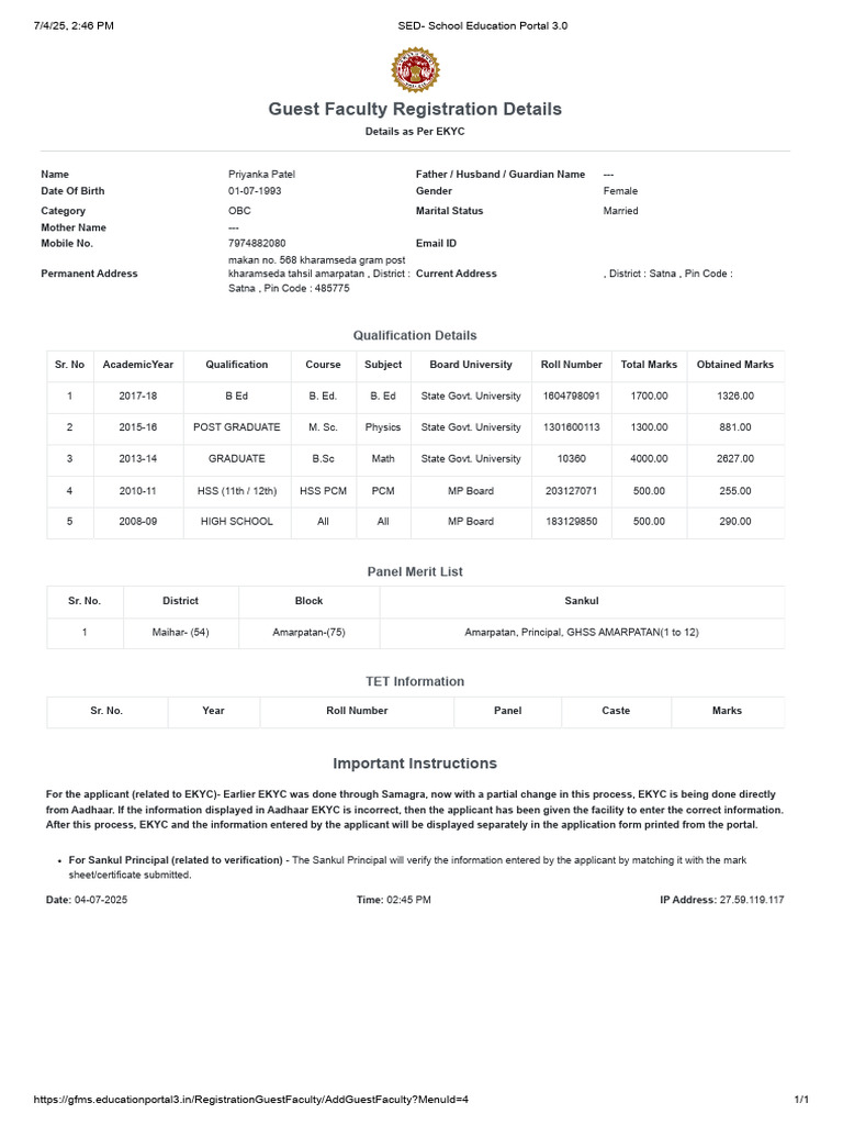 SED - School Education Portal 3.0.Pdf686 | PDF | Authentication ...