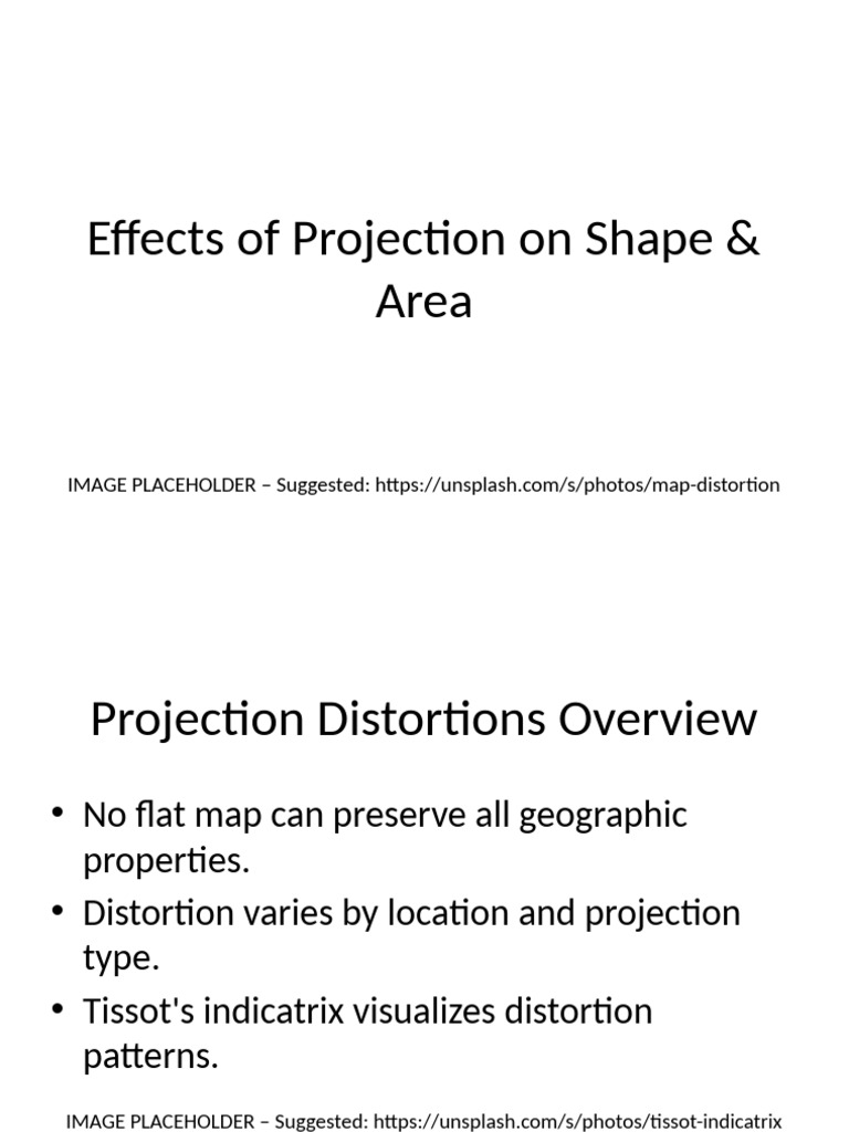 Area and Shape Distortion in Projections | PDF