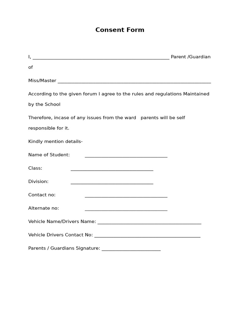 Consent Form | PDF