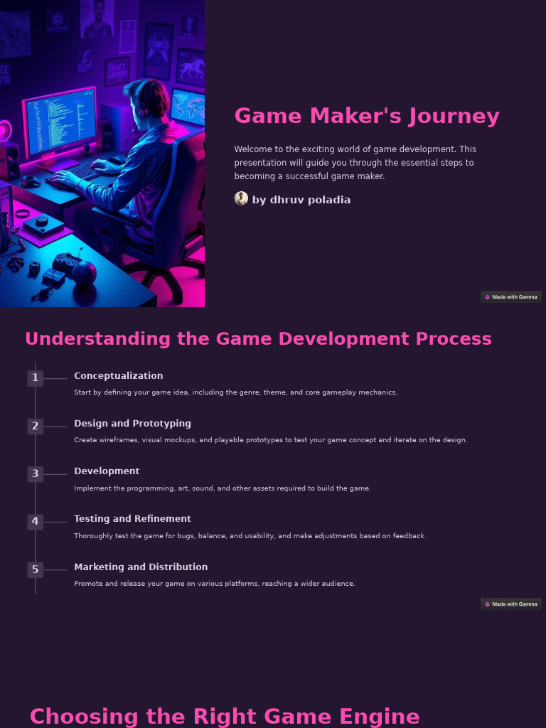Game Makers Journey | PDF | Computer Programming | Usability