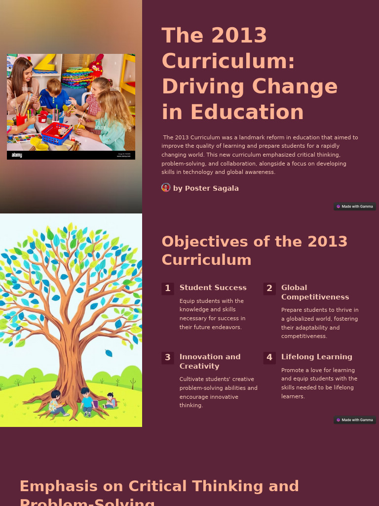 The 2013 Curriculum Driving Change in Education | PDF | Learning ...