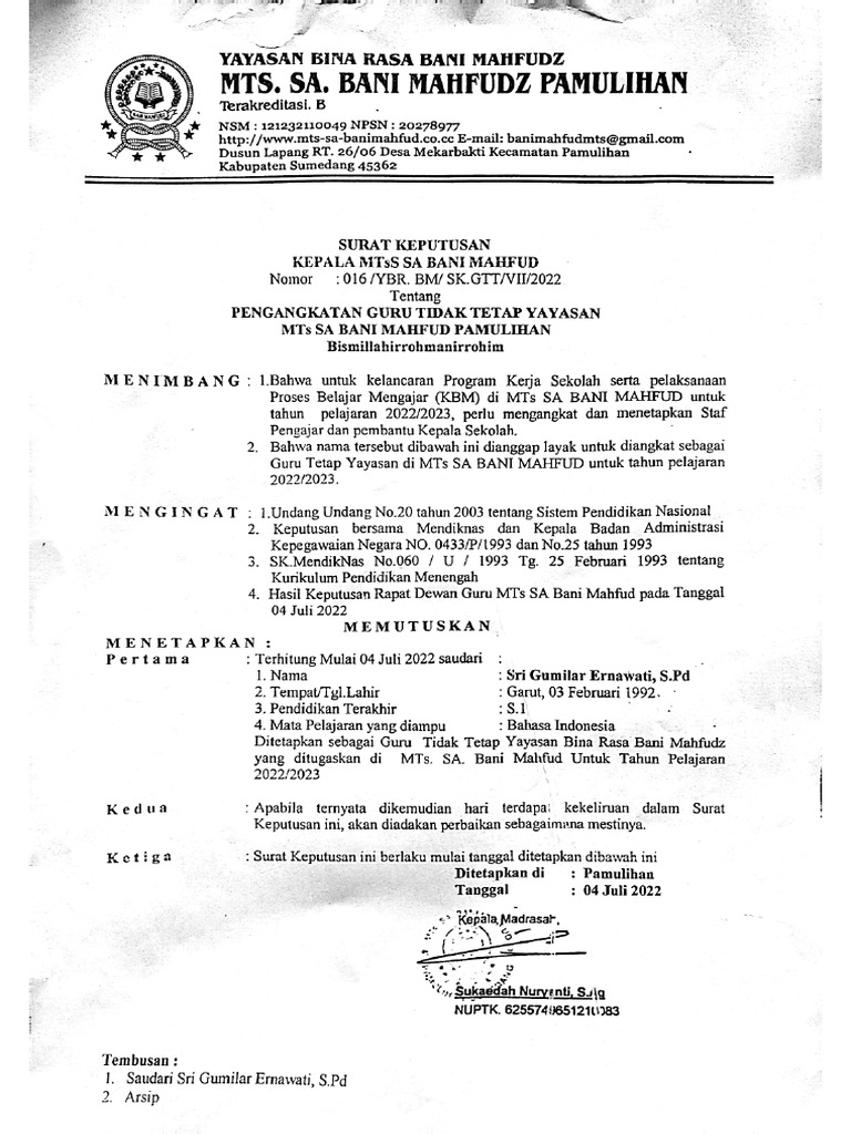 SK Bu Sri | PDF