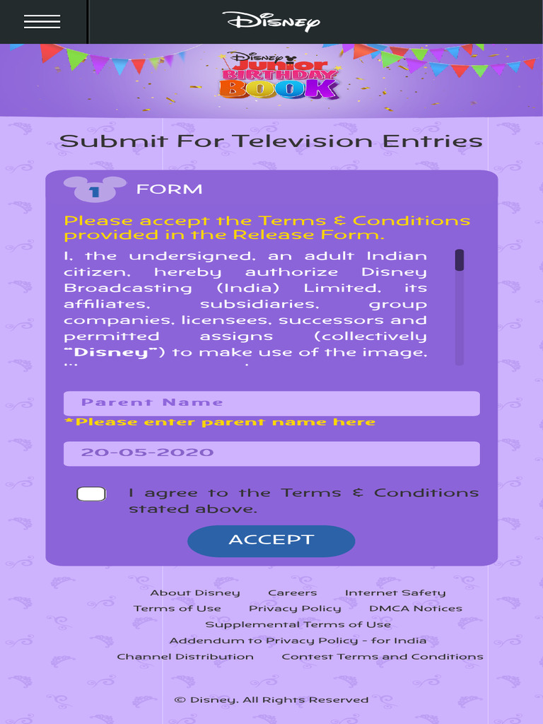 Disney Junior Birthday Book Submission | PDF
