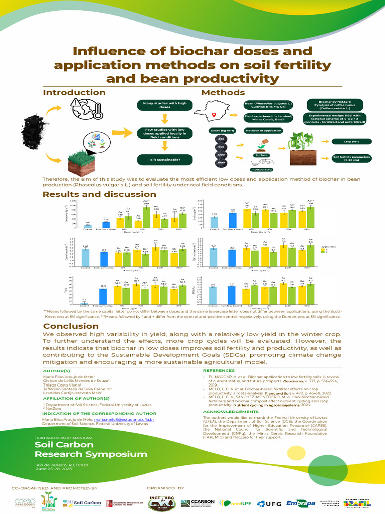 Biochar's Impact on Soil and Bean Yield | PDF | Soil | Soil Fertility