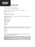 How To Write Shell Script