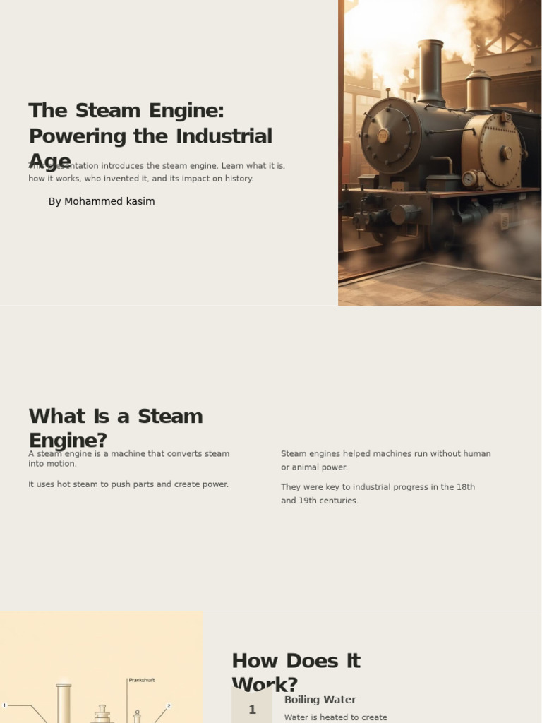 The Impact of Steam Engines on Industry | PDF | Steam Engine | Engines