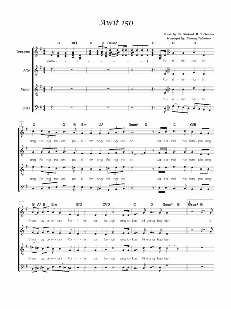 Awit 150 Corrected | PDF