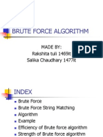 Brute Force Algorithm