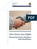 Returning Service Members With Disabilities