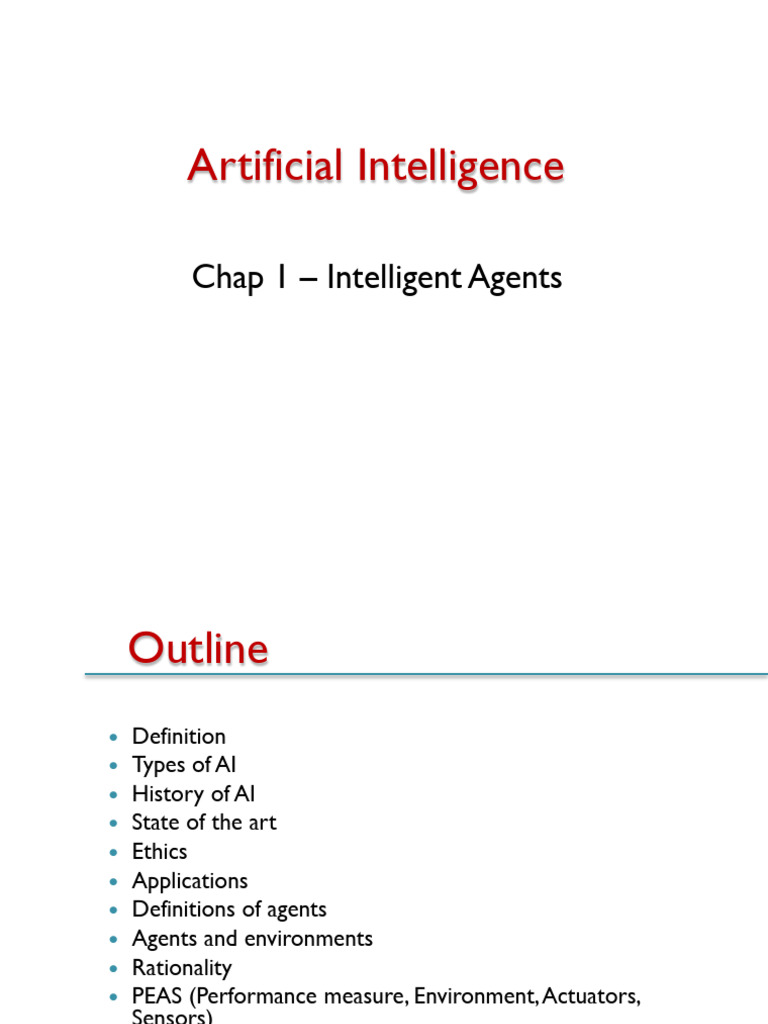 Understanding Intelligent Agents in AI | PDF | Artificial Intelligence ...