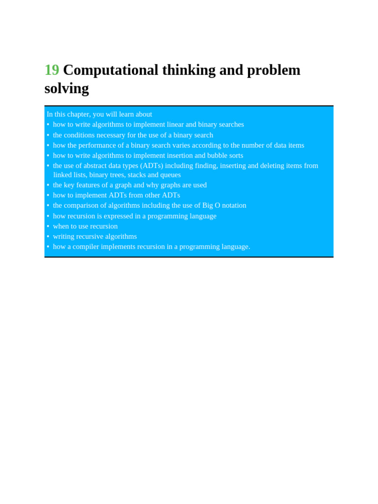 Algorithms for Searching and Sorting | PDF | Queue (Abstract Data Type ...