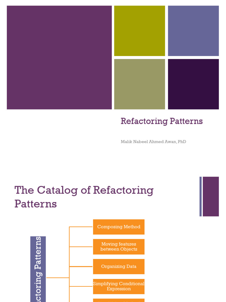 Refactoring Patterns Catalog | PDF | Class (Computer Programming ...