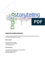 Digital Storytelling Synthesis 19th November 2009