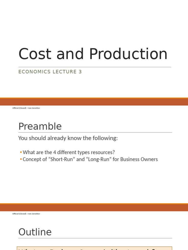 Cost and Production Economics Explained | PDF | Business Economics ...