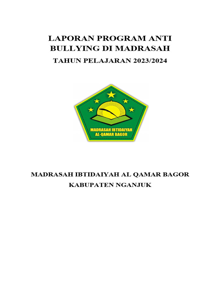 Program Anti Bullying MI Al Qamar 2023 | PDF