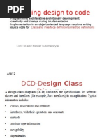 Mapping Design to Code