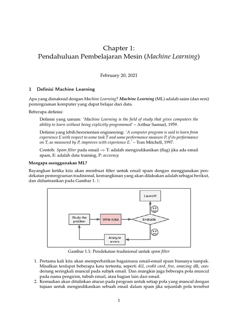 Pengenalan Machine Learning dan Tipe-Tipenya | PDF