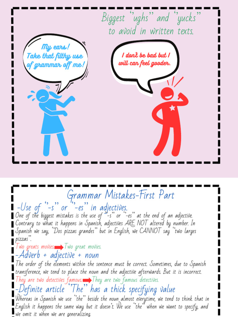 Common English Grammar Mistakes | PDF | Verb | Grammatical Tense