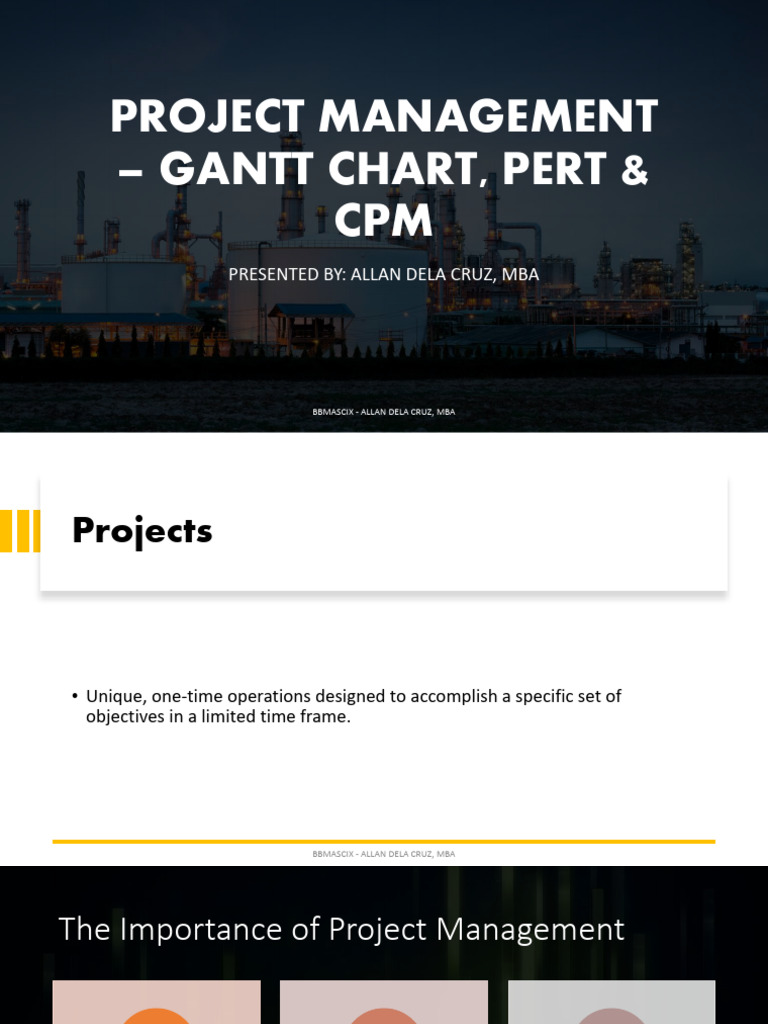 Project Management - Gantt Chart, Pert & CPM | PDF | Project Management ...