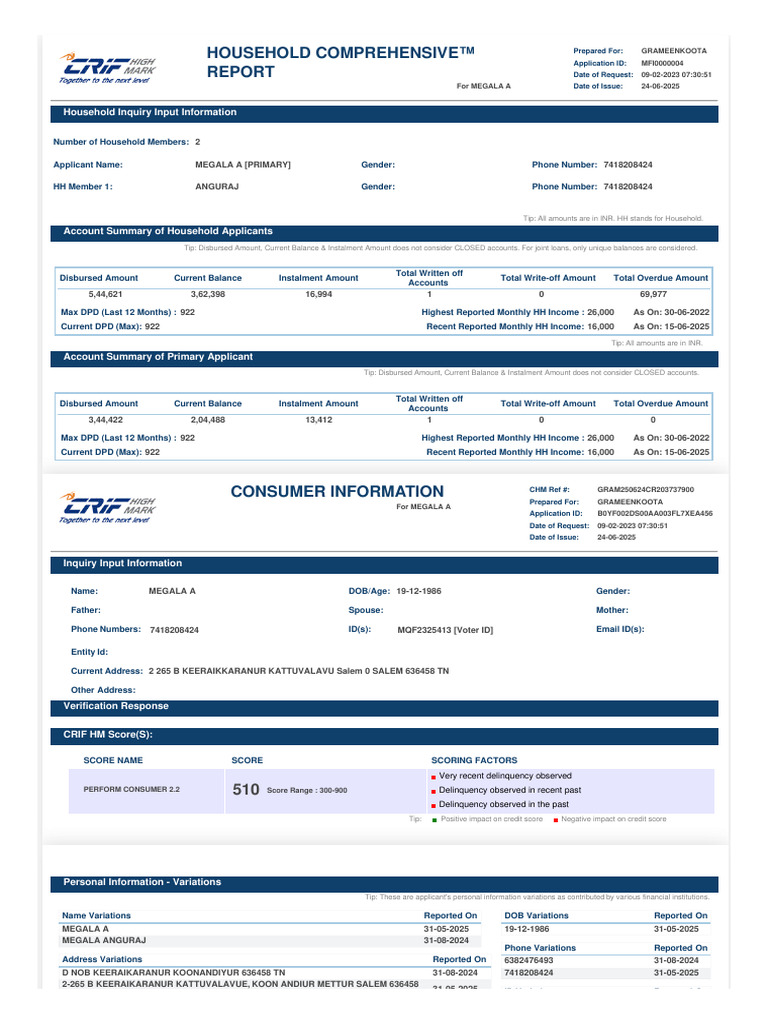 CB Report 824829095236 | PDF | Credit | Finance & Money Management