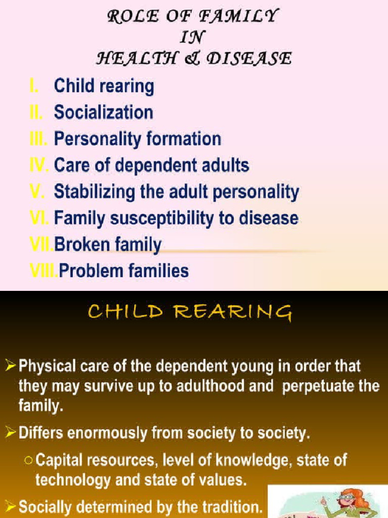 Role of Family in Health and Diseases | PDF