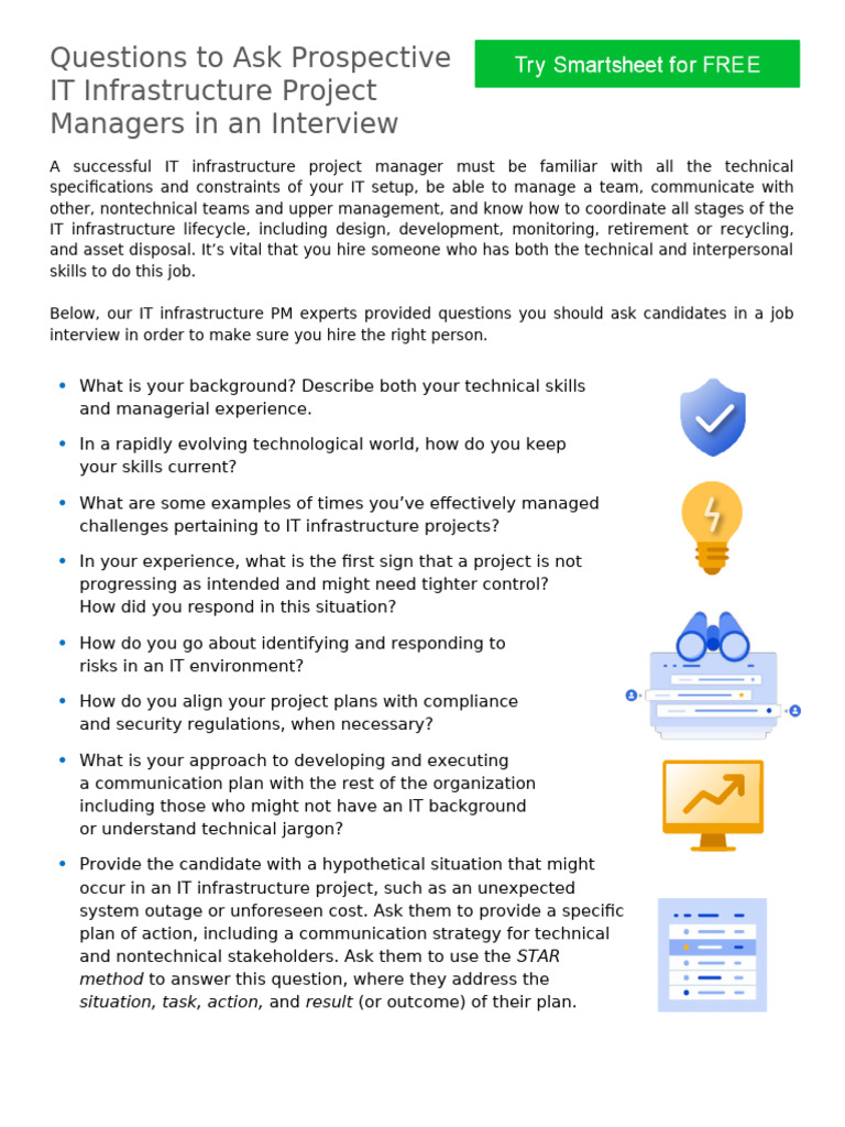 Interview Questions for IT PMs | PDF | Communication | Business
