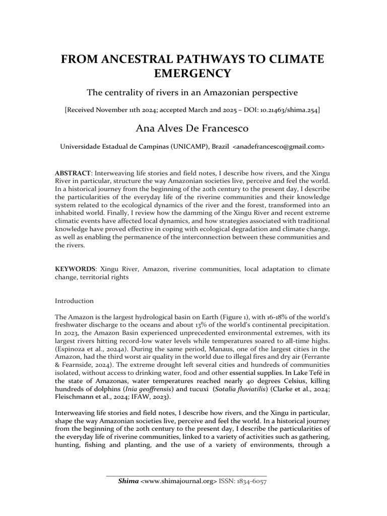 Amazon Rivers and Climate Change Impact | PDF | Amazon Rainforest ...