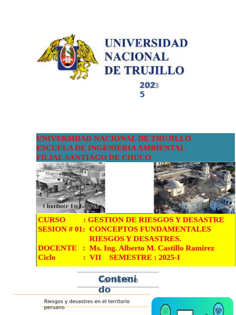 Gestión de Riesgos y Desastres en Perú | PDF | Temblores | Inundar