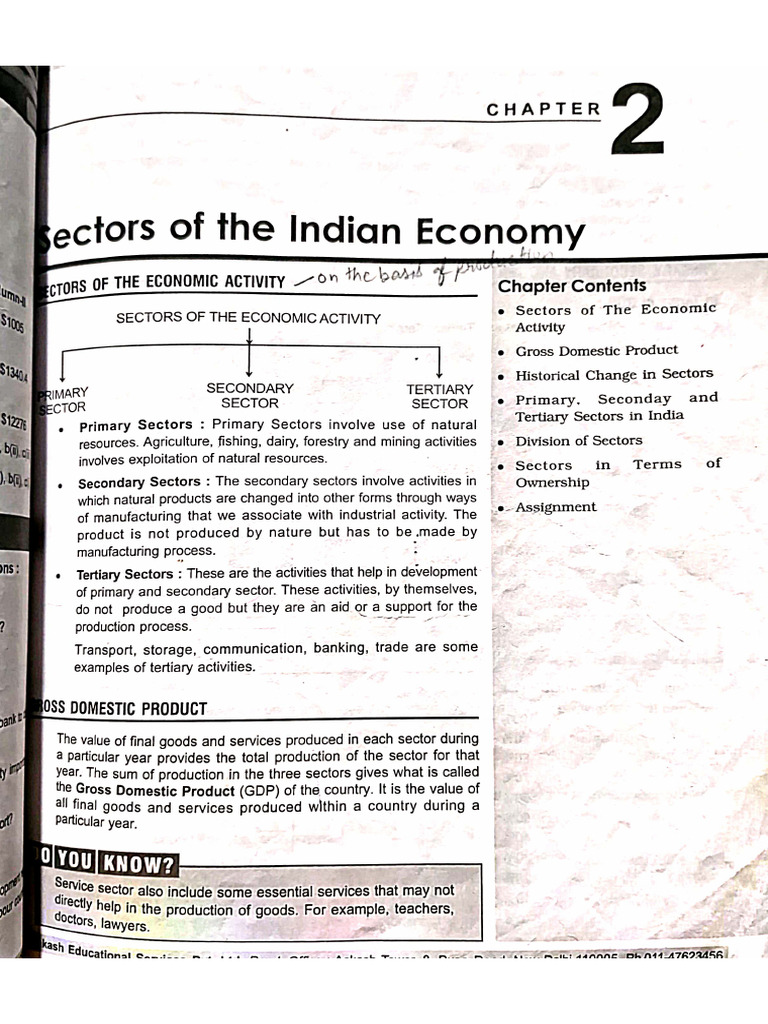 Sectors of Indian Economy | PDF