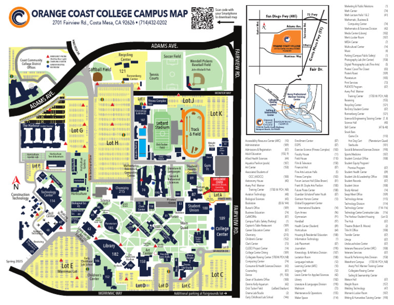 Orange Coast College Campus Map | PDF