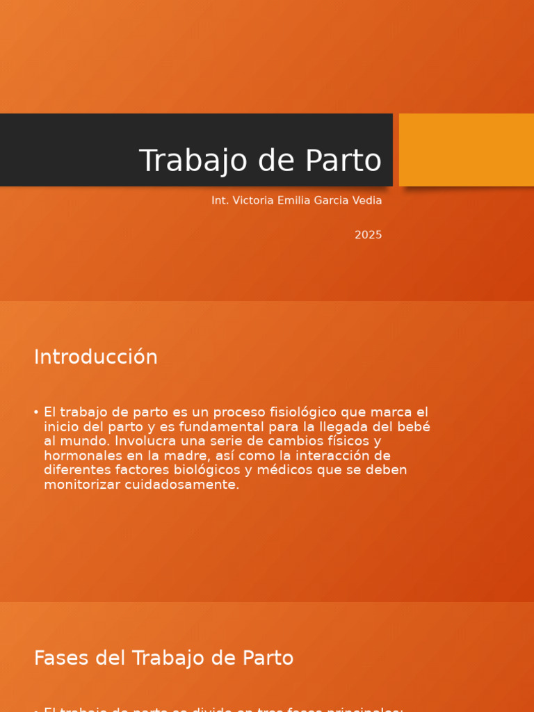 Trabajo de Parto | PDF