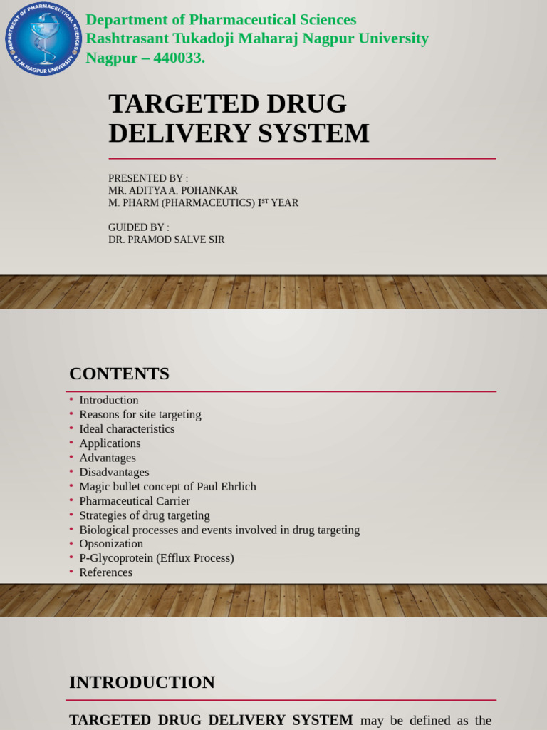 Targeted Drug Delivery Systems Overview | PDF | Phagocyte | Enzyme ...