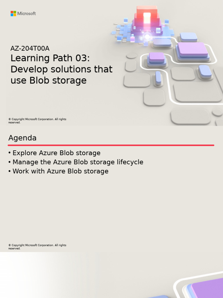Azure Blob Storage Solutions Guide | PDF | Microsoft Azure | Computer ...