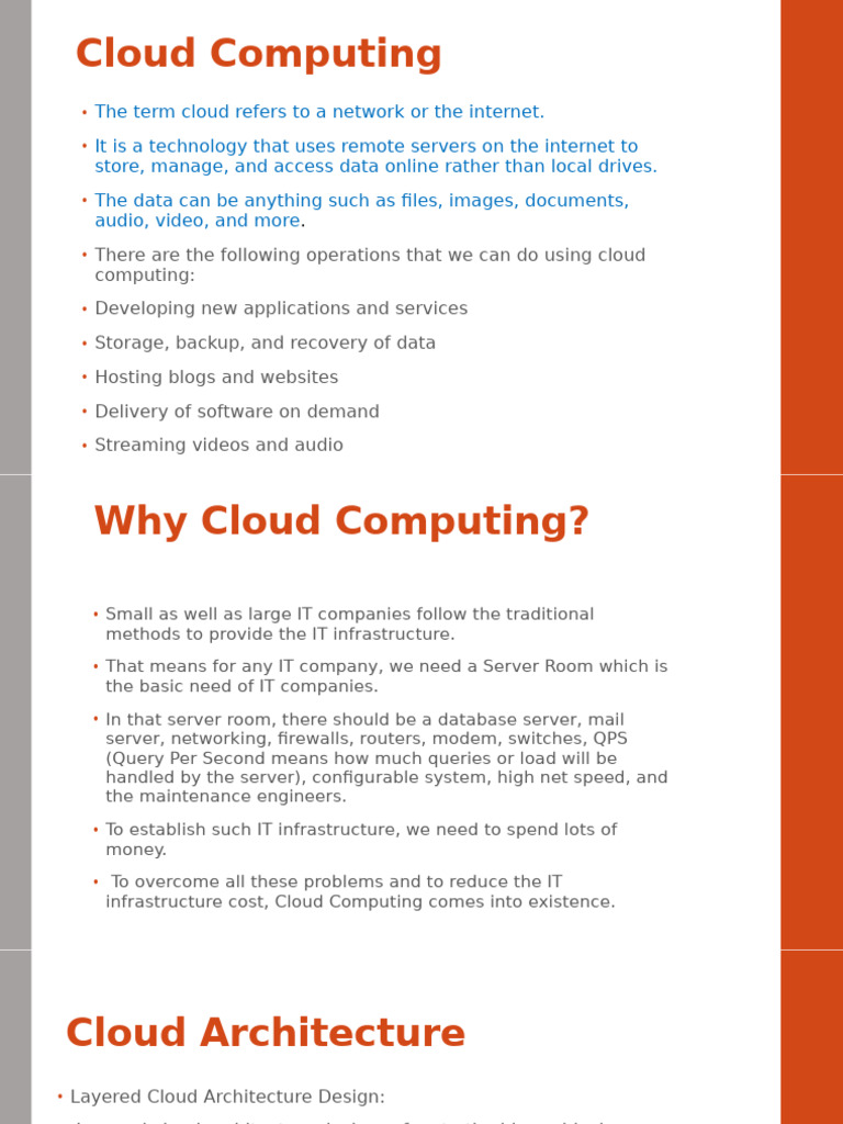 Cloud Architecture and Deployment Models | PDF | Cloud Computing ...