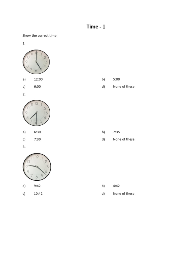 Time 1 | PDF
