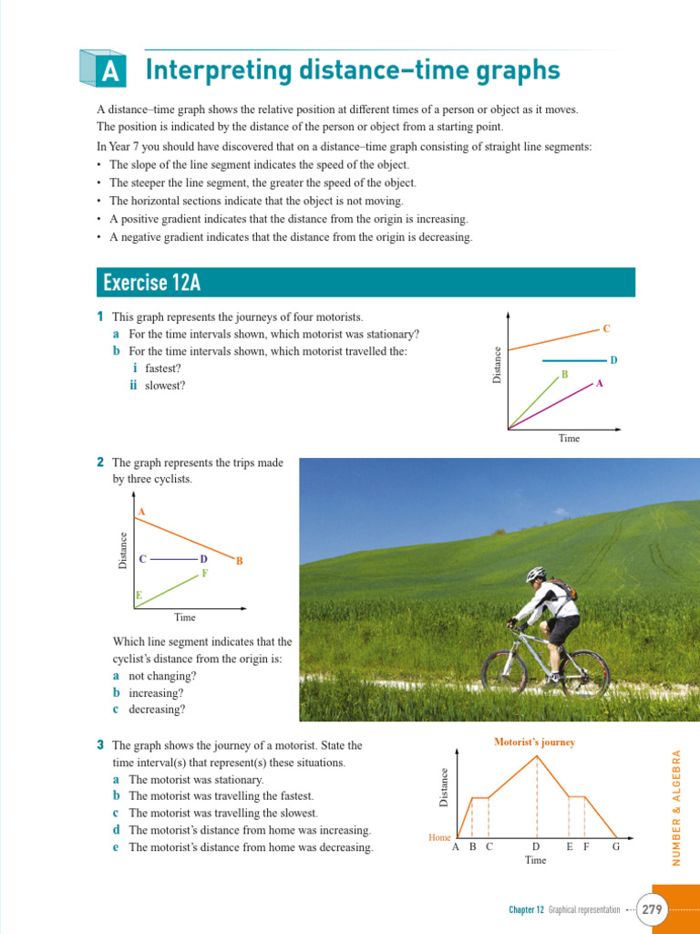 Understanding Distance-Time Graphs | PDF | Slope | Mathematics